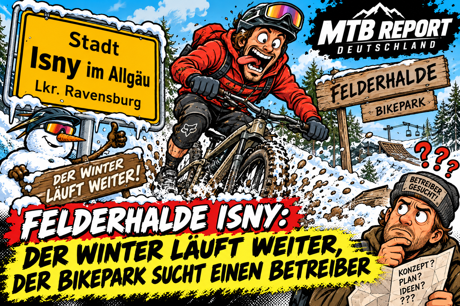 Felderhalde Isny Der Winter läuft weiter, der Bikepark sucht einen Betreiber